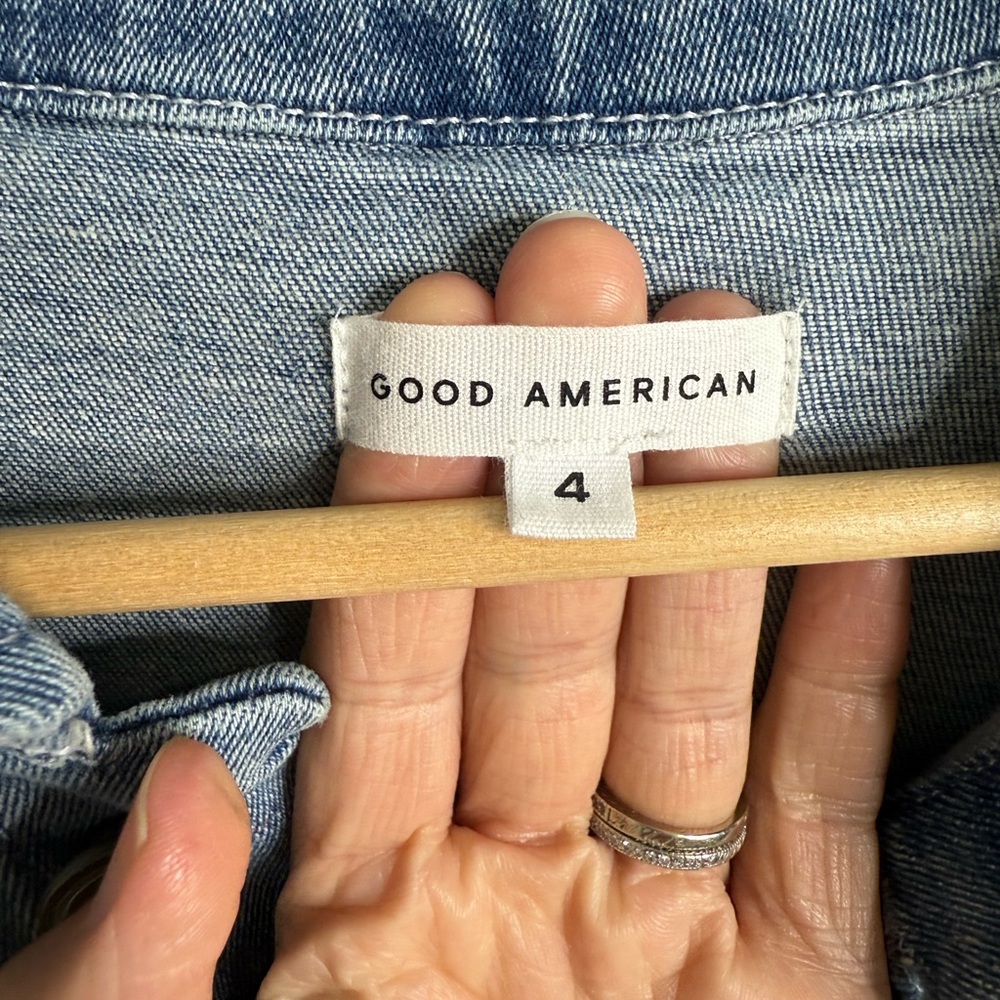 Good American Light Blue Denim Jumpsuit - Picture 5 of 16